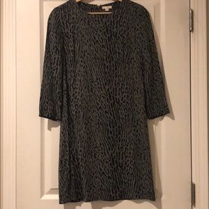 Gap animal print shift dress.